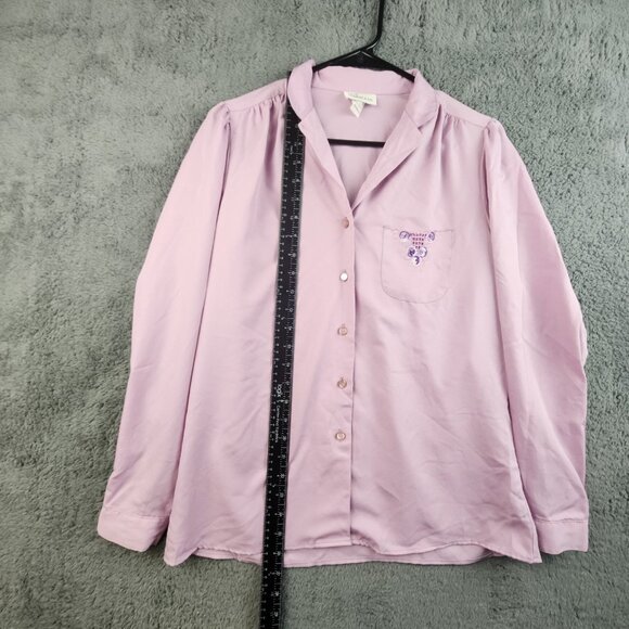 Vintage Levis Pearl Button Western Shirt Womens Small Purple Cowgirl Rodeo 80s - Picture 7 of 11